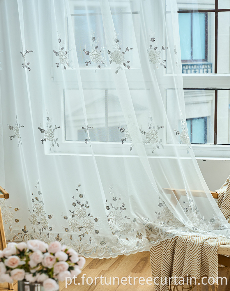 High Shading Sequin Mesh Curtain